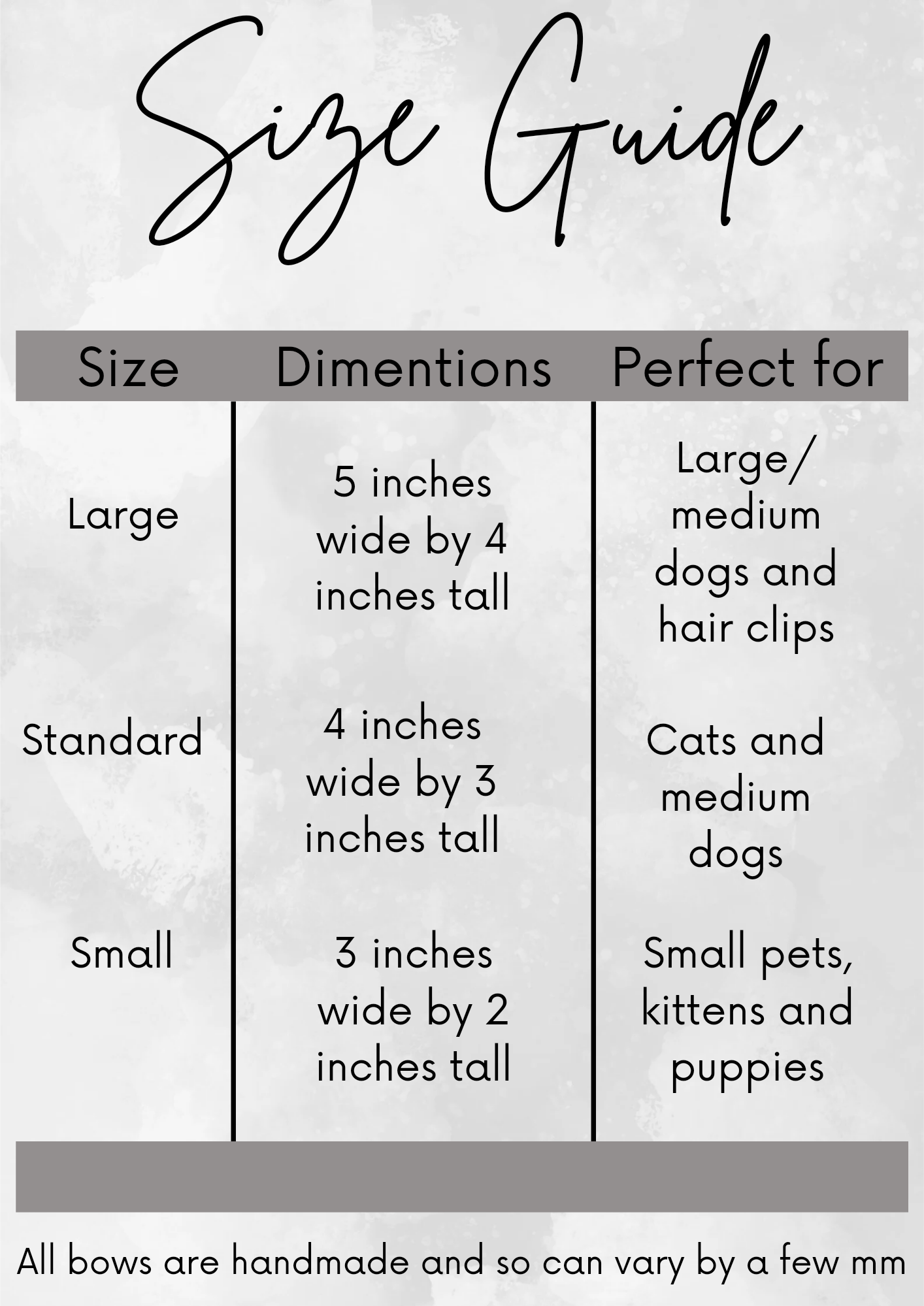 Small Space Bows