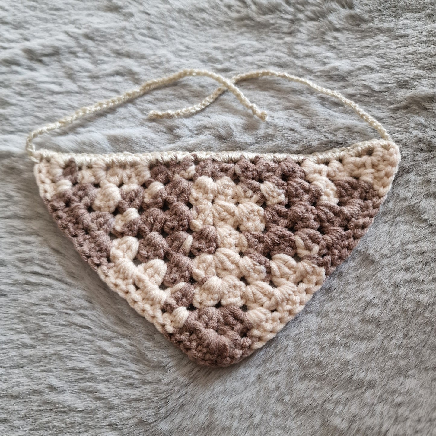 Marble Cake Crochet Bandana