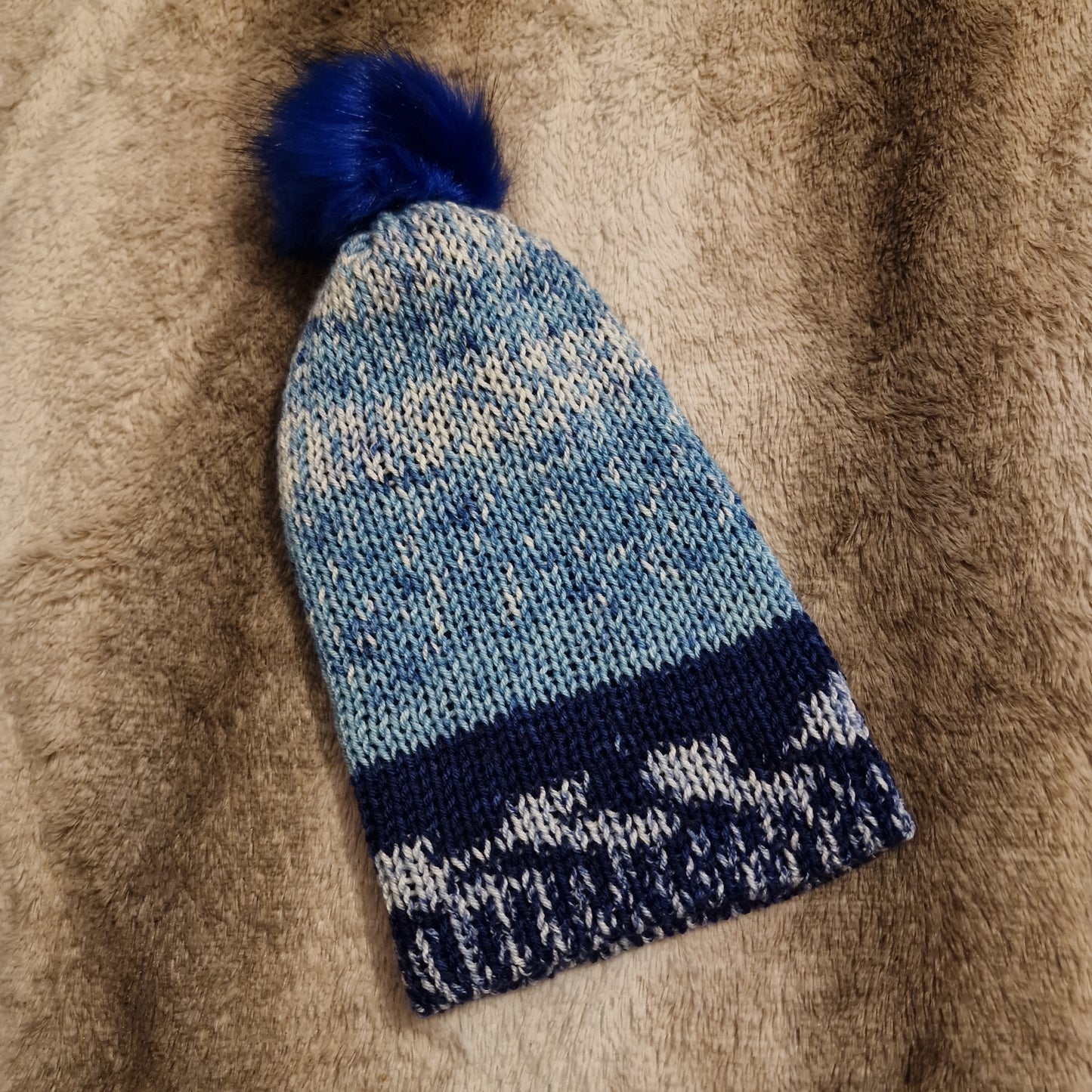 Winter Blues Bobble Hats