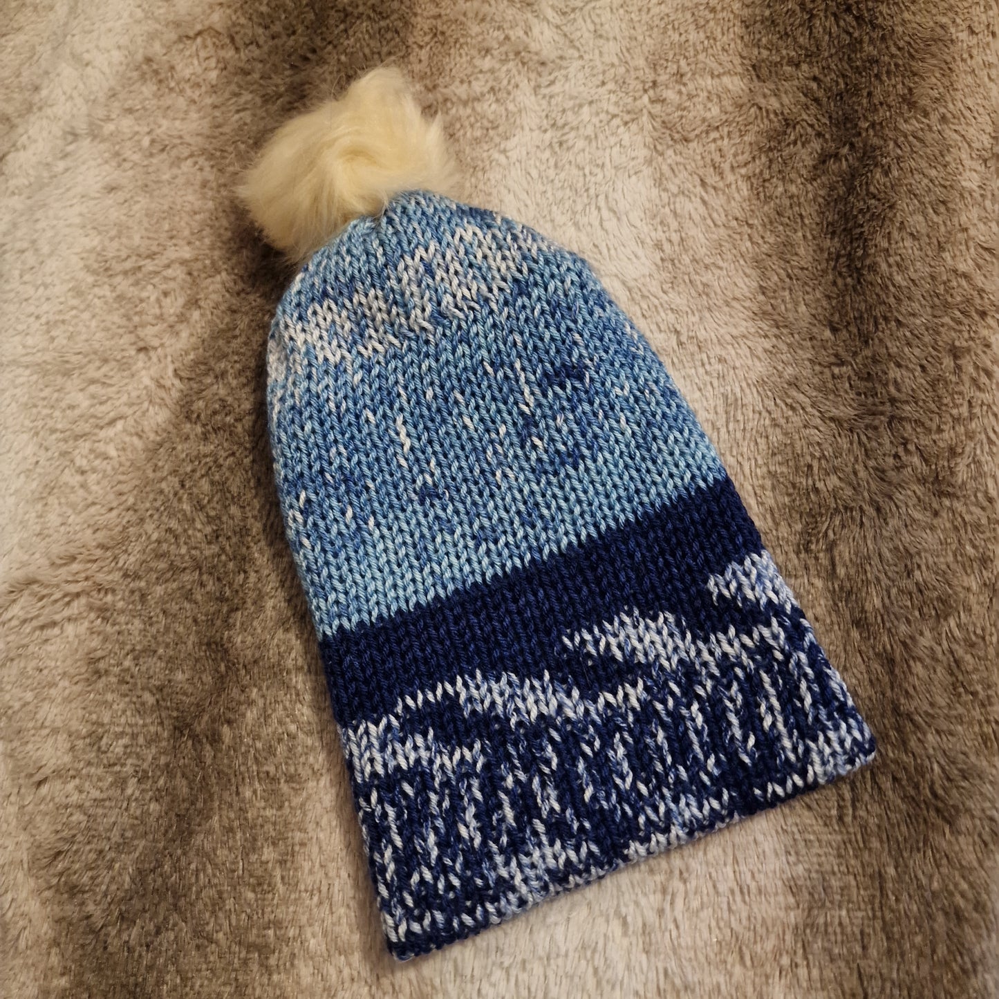 Winter Blues Bobble Hats