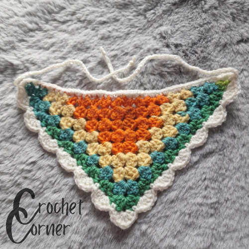 Retro Crochet Pet Bandana