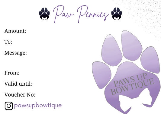 Paw Pennies Gift Card Digital